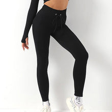 Load image into Gallery viewer, Ribbed Leggings | Black
