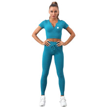 Load image into Gallery viewer, Ribbed Set | Aqua
